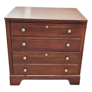 Late 20th Century Stanley Furniture Two-Drawer Walnut Lateral Filing Cabinet For Sale