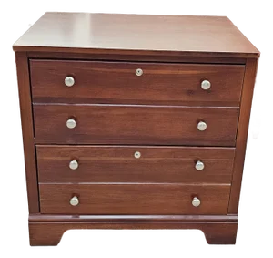 Late 20th Century Stanley Furniture Two-Drawer Walnut Lateral Filing Cabinet