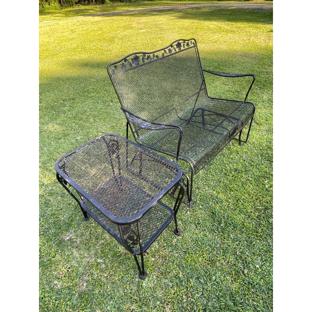 Wrought iron gliders for patios sale