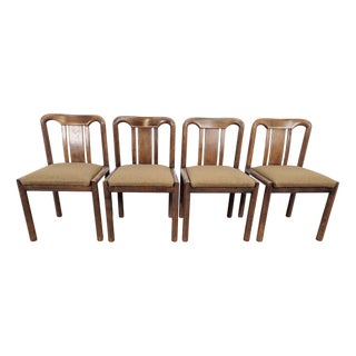 Vintage Brutalist Dining Room Chairs, 1970s, Set of 4 For Sale