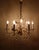 Metal Large Gilt Brass Flower-Shape Chandelier from Palwa, Germany, 1970s For Sale - Image 7 of 18