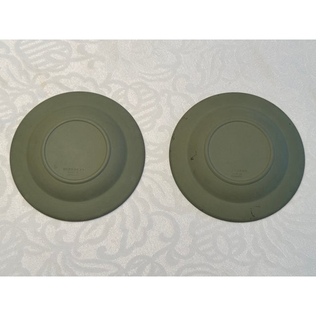 English Green Wedgwood Jasperware Trinket Dishes - A Pair For Sale - Image 3 of 9