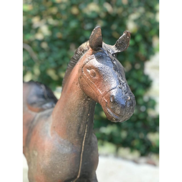 Antique Cast Iron Rocking Horse Chairish