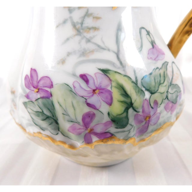 Charles Ahrenfeldt 1897 Chocolate Pot With Violets For Sale In San Francisco - Image 6 of 13
