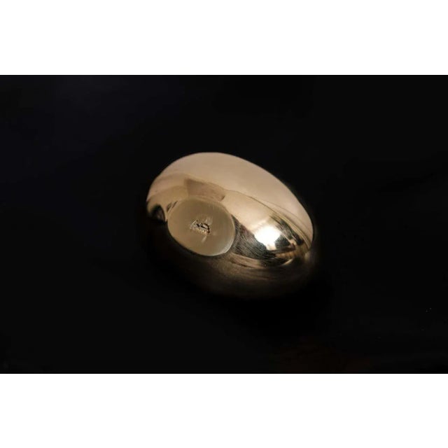 Brass Carl Auböck Model #4867 'Egg' Polished Brass Paperweight For Sale - Image 8 of 12