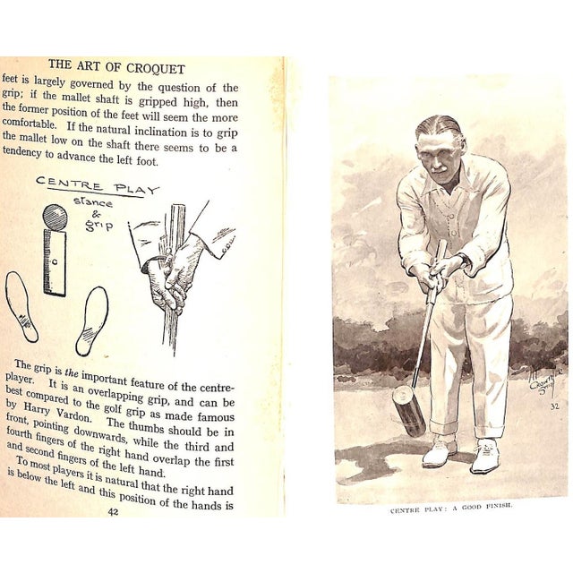 "The Art of Croquet: A Practical Handbook" 1932 Crowther-Smith, h.f. For Sale In New York - Image 6 of 8