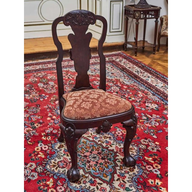 Brown Chippendale Dining Chairs in Wood, Set of 4 For Sale - Image 8 of 8