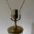Traditional Vintage Brass and Cylinder Cut Glass Tall Buffet Lamp For Sale - Image 3 of 10