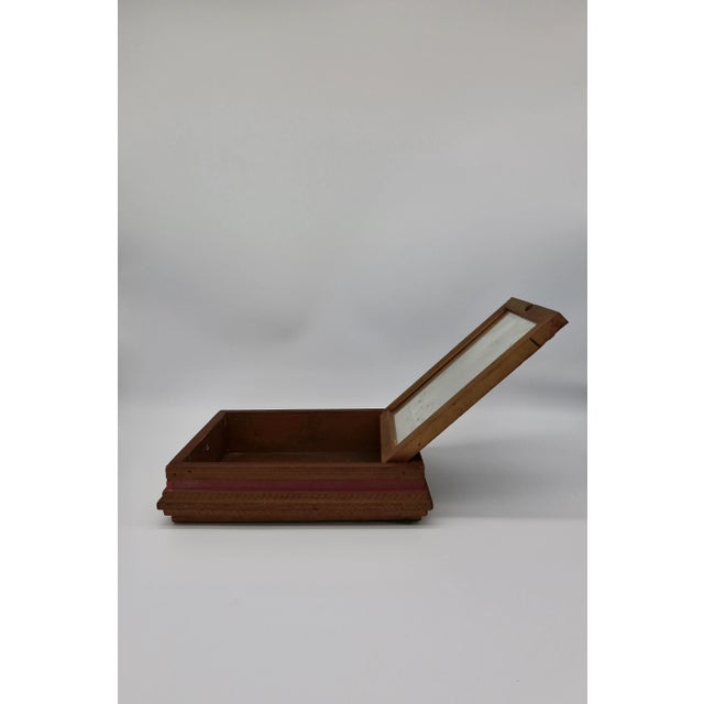 Victorian Late 19th Century Antique Wooden Jewelry Box For Sale - Image 3 of 6