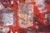 Late 20th Century Red Splatters on Grey Field - Abstract Expressionist in Acrylic on Linen by D Whalen For Sale - Image 5 of 10