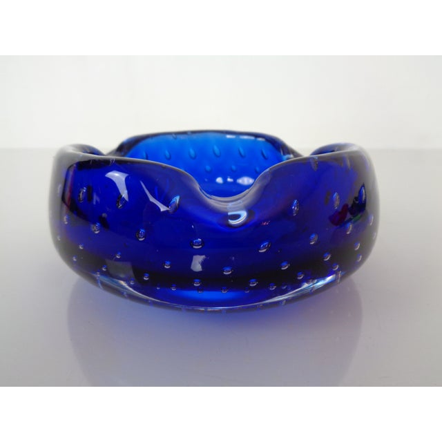 Blue Sommerso Murano Glass Bowl, Italy, 1960s For Sale - Image 11 of 15