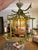 Asian Antique Mid-20th Century Coastal Chinoiserie Regency Pagoda Tole Faux Bamboo Chandelier For Sale - Image 3 of 10
