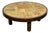 Beechwood Coffee Table with Ceramic Top from Raymonde Leduc Vallauris, 1960s For Sale