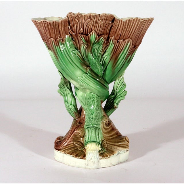 Late 18th Century Ralph Wood Pearlware Dolphin Spill Vase, Burslem, Staffordshire, Circa 1783–1790 For Sale - Image 5 of 14