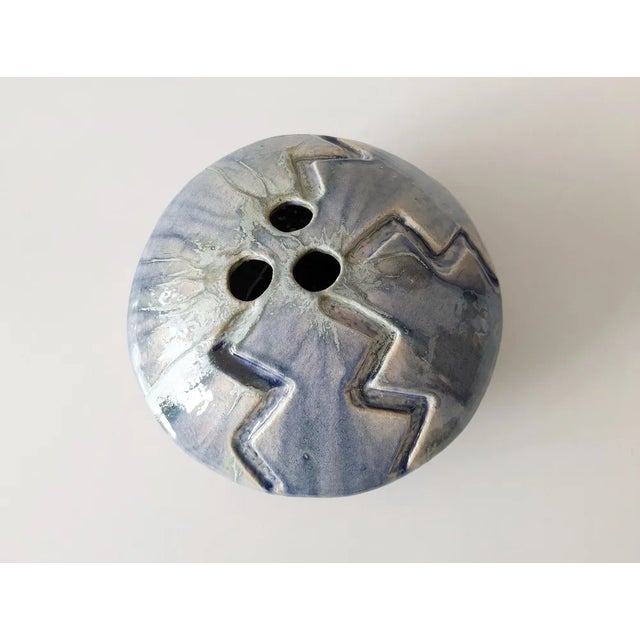 Studio Ceramic Vase, 1980s For Sale - Image 11 of 11