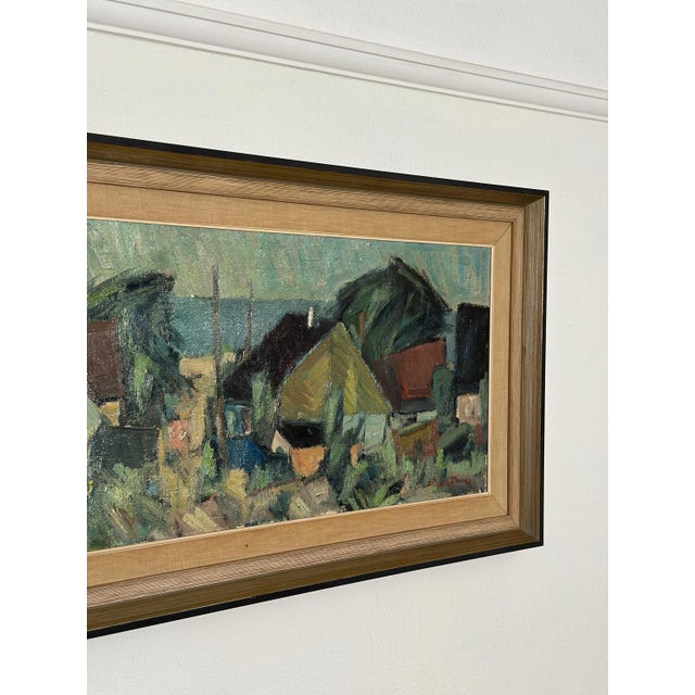 Carl Berndtsson, Fiskeläge, 1960s, Oil on Canvas For Sale - Image 14 of 18
