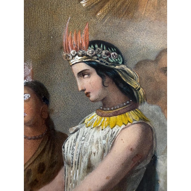 Brown Ataliba Makes a Sacrifice to the Sun, 1800s, Paper For Sale - Image 8 of 14