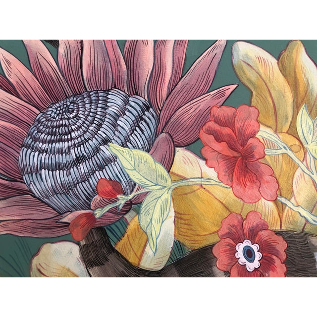 2020s "The Mane Event" Original Acrylic on Wood Painting by Allison Cosmos For Sale - Image 5 of 9