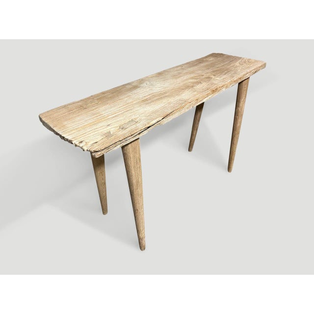 Andrianna Shamaris Wabi Sabi Console Table For Sale - Image 4 of 6