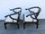 Hollywood Regency Ming Style Painted Black Lounge Side Chairs a Pair 6359 For Sale - Image 12 of 15