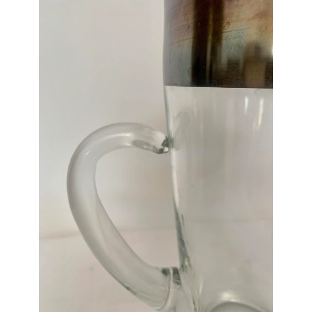 Dorothy Thorpe Vintage Dorothy Thorpe Silver Banded Pitcher For Sale - Image 4 of 6
