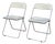 Plia Folding Chairs by Giancarlo Piretti for Anonima Castelli, Italy, 1970s, Set of 2 For Sale