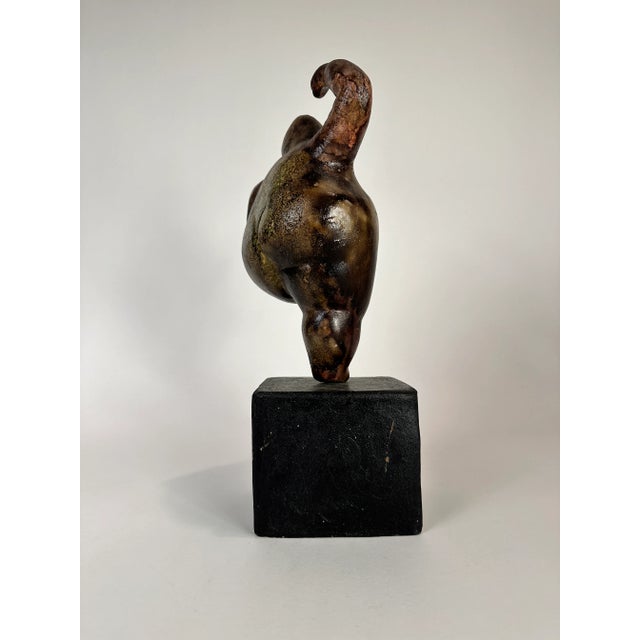 Abstract 1980s Modern Figurative Ceramic Sculpture For Sale - Image 3 of 6