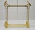 Mid-Century Modern Italian Lacquered Thin Line Brass Square Spacer Coffee Table For Sale In Cincinnati - Image 6 of 12