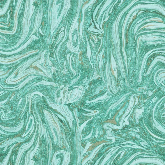 Harlequin Makrana Wallpaper in Emerald - a Sample For Sale