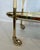 Wood 1940s Italian oval drinks trolley in brass and lacquered wood For Sale - Image 7 of 12
