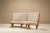 Curved Oak Sofa by Guillerme et Chambron, France, 1960s For Sale - Image 18 of 18