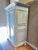 Gorgeous Whimsical and Romantic Blue Vintage French Provincial Armoire Custom Hand Painted. For Sale - Image 9 of 12