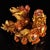 Mid 20th Century Mid 20th Century Pair of Gilt Cloisonne Enamel Qilin Figures – 7.9" Mythical Beast Statues For Sale - Image 5 of 9