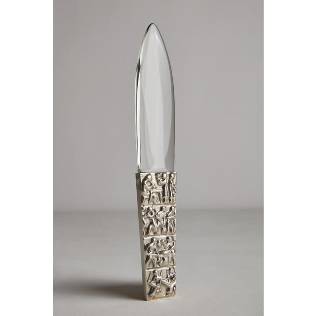 Silver Paper Cutter, 1940s For Sale - Image 8 of 8