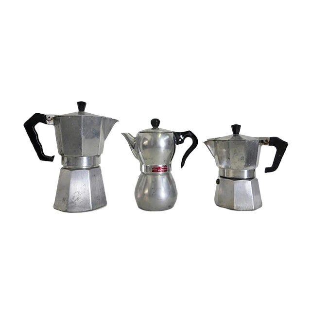 Vintage Signora Coffee Pots or Cafetières, Italy, 1960s, Set of 3 For Sale