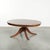 20th Century English Oval Coffee Table with a Red Leather Top For Sale - Image 11 of 11