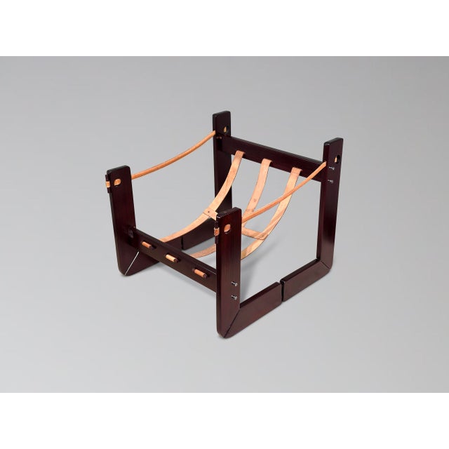 Restored Percival Lafer Mp-97 Rosewood and Leather Lounge Chair For Sale - Image 14 of 14