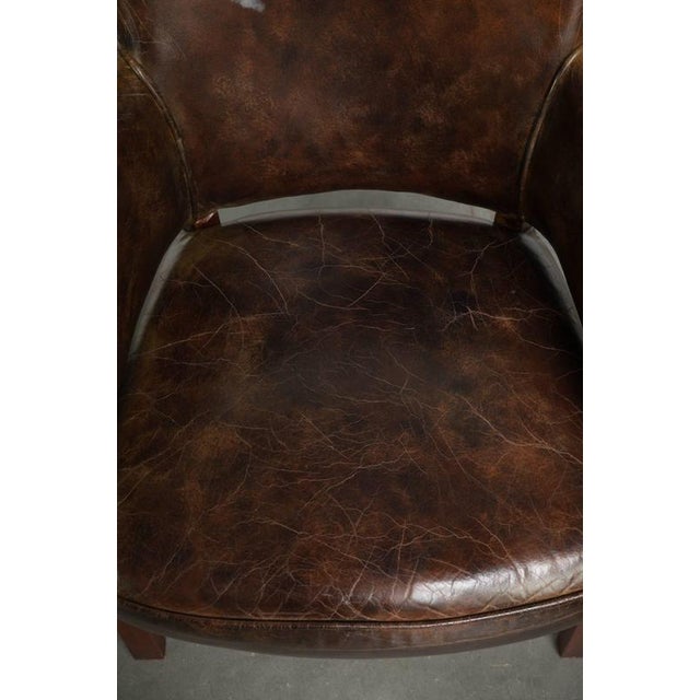 2000 - 2009 Vintage Dining Chairs in Cowhide Leather, Set of 2 For Sale - Image 5 of 12