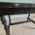 Mexican Carved California-Spanish Antique Walnut Coffee Cocktail Table in Ebony, Frieze Has Bullseyes, Single-Board Top For Sale - Image 3 of 9