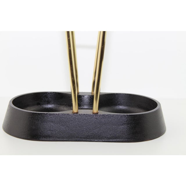 Black Umbrella Stand by Carl Auböck, 1950s For Sale - Image 8 of 17