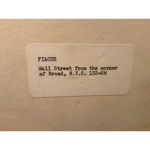 “Fiacre” Shadowbox Wall Street From the Corner of Broad , Nyc For Sale - Image 10 of 11
