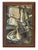 1970s Mid-Century Modern Cubist Oil Painting, Subject Guitar. Signed. For Sale - Image 13 of 15
