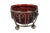 "Antique 19th century silver plate basket featuring simple scrolls of metal, accented with tassels, ball feet, rotating...