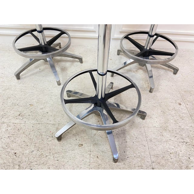 Vintage Lucite Swivel Bar Stools - Set of 3 For Sale In Buffalo - Image 6 of 9