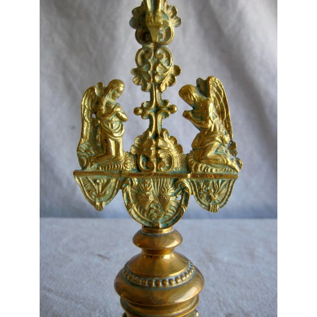 Stunning crucifix from the early part of the 19 century in the Charles X style ( 1824-1830 ) it done out of brass and...