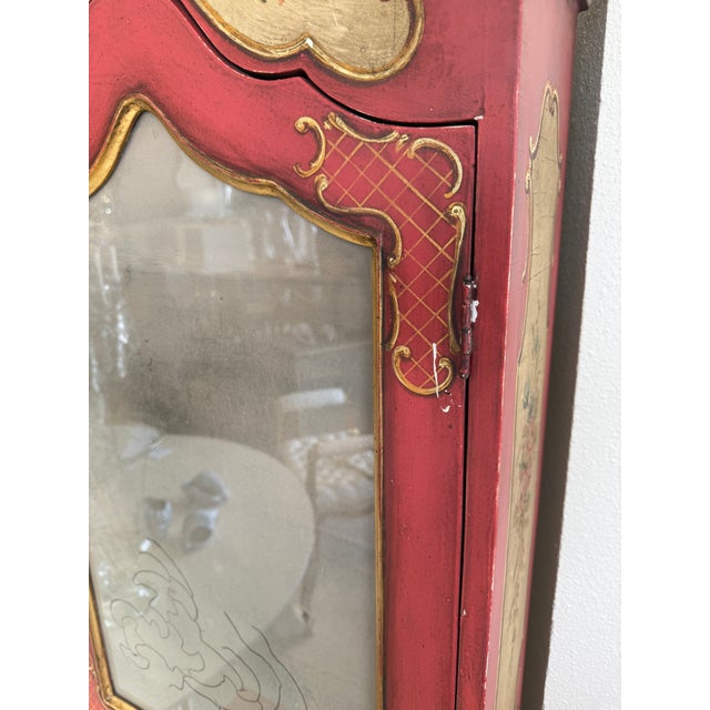 Italian Hand Painted Venetian Style Secretary Desk For Sale - Image 17 of 18