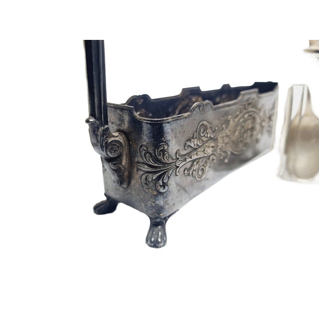 Art Nouveau Cabaret for Spices by Bracia Buch, Poland, 1890s, Set of 5 For Sale - Image 17 of 18