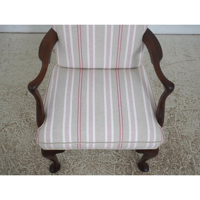 Wood Pair of Kittinger Mahogany Queen Anne Style Arm Chairs For Sale - Image 7 of 18