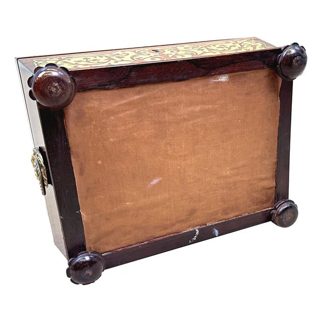 Early 19th Century Regency Jewellery Box in Rosewood, 1830 For Sale - Image 5 of 18