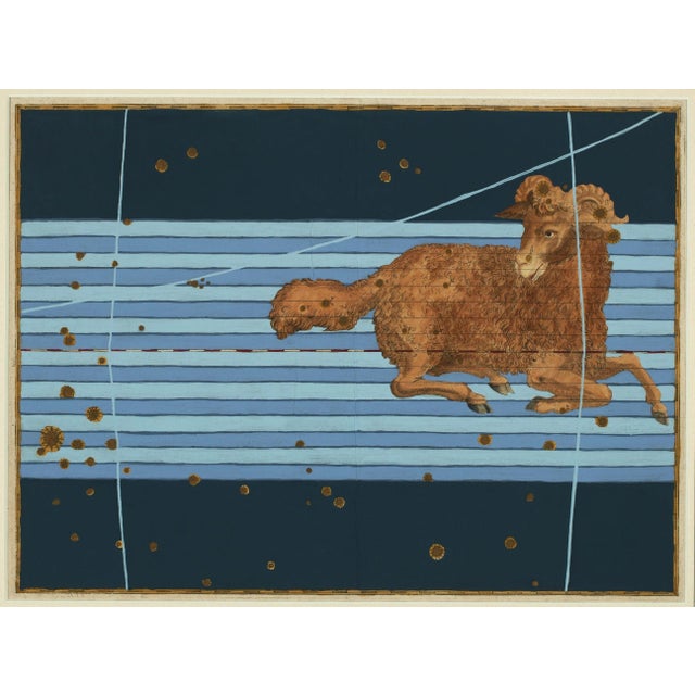 An early depiction in print of the Zodiac sign Aries, engraved by Alexander Mair for Bayer's 'Uranometria', a star atlas...